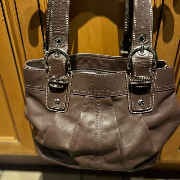 Coach Handbags - Coach pleated leather bag